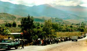OIDHO beim ersten Marsch nach Mexico-City 1994